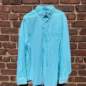 Vineyard Vines Size XL Mens Plaid Button Down Shirt Dress or Casual 100% Cotton